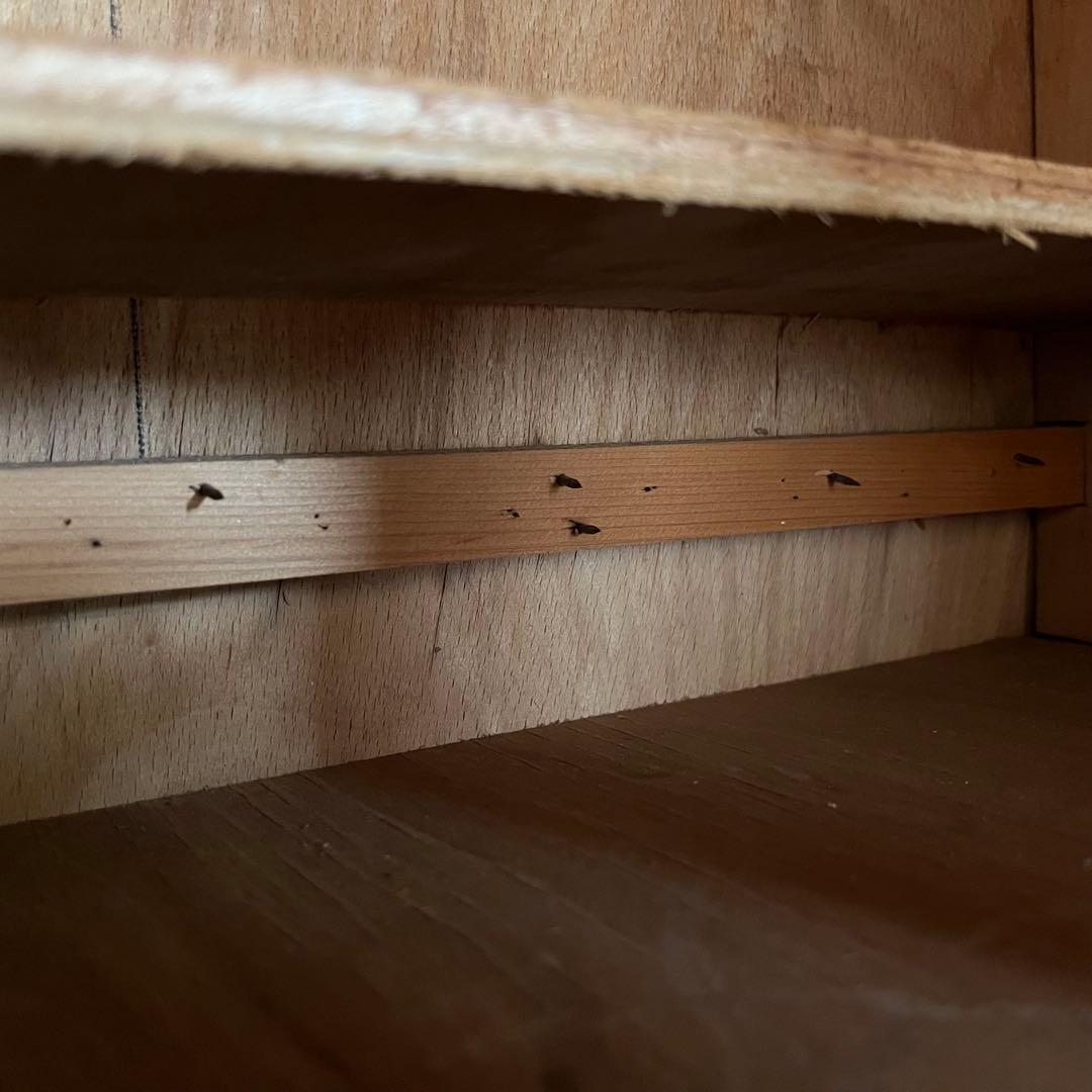 アンティーク ガラス キャビネット 書類棚 昭和レトロ z834