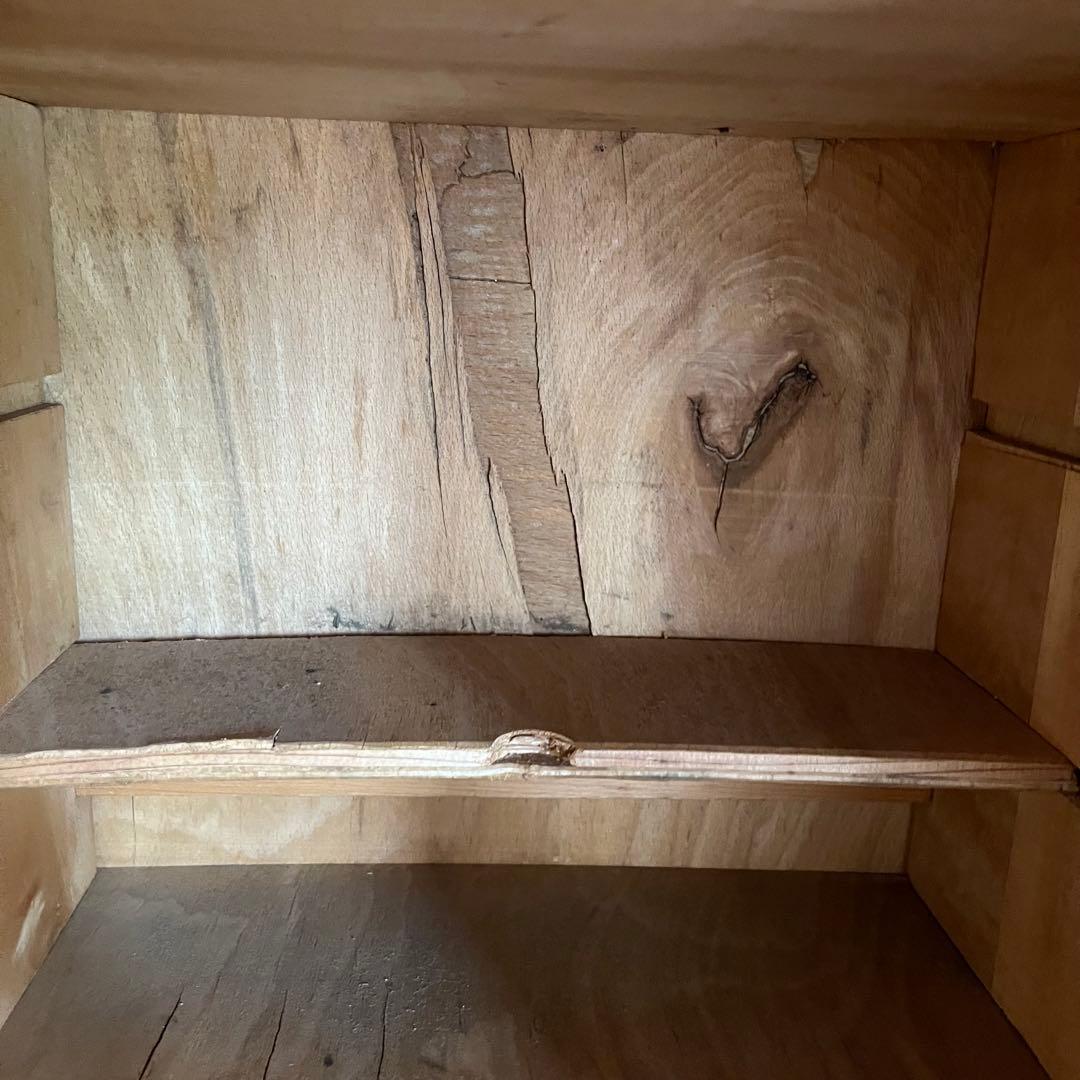 アンティーク ガラス キャビネット 書類棚 昭和レトロ z834