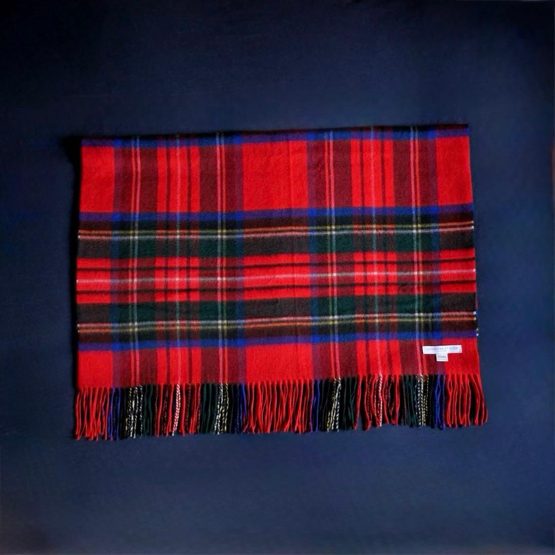 ジョンストンズ JOHNSTONS OF ELGIN 大判カシミヤ マフラー