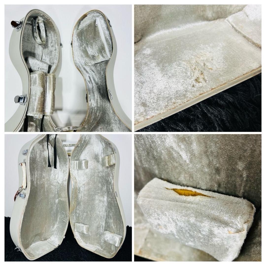 チェロ ハードケース チェロケース 楽器 弦楽器 ホワイト 白 持ち運び ケース