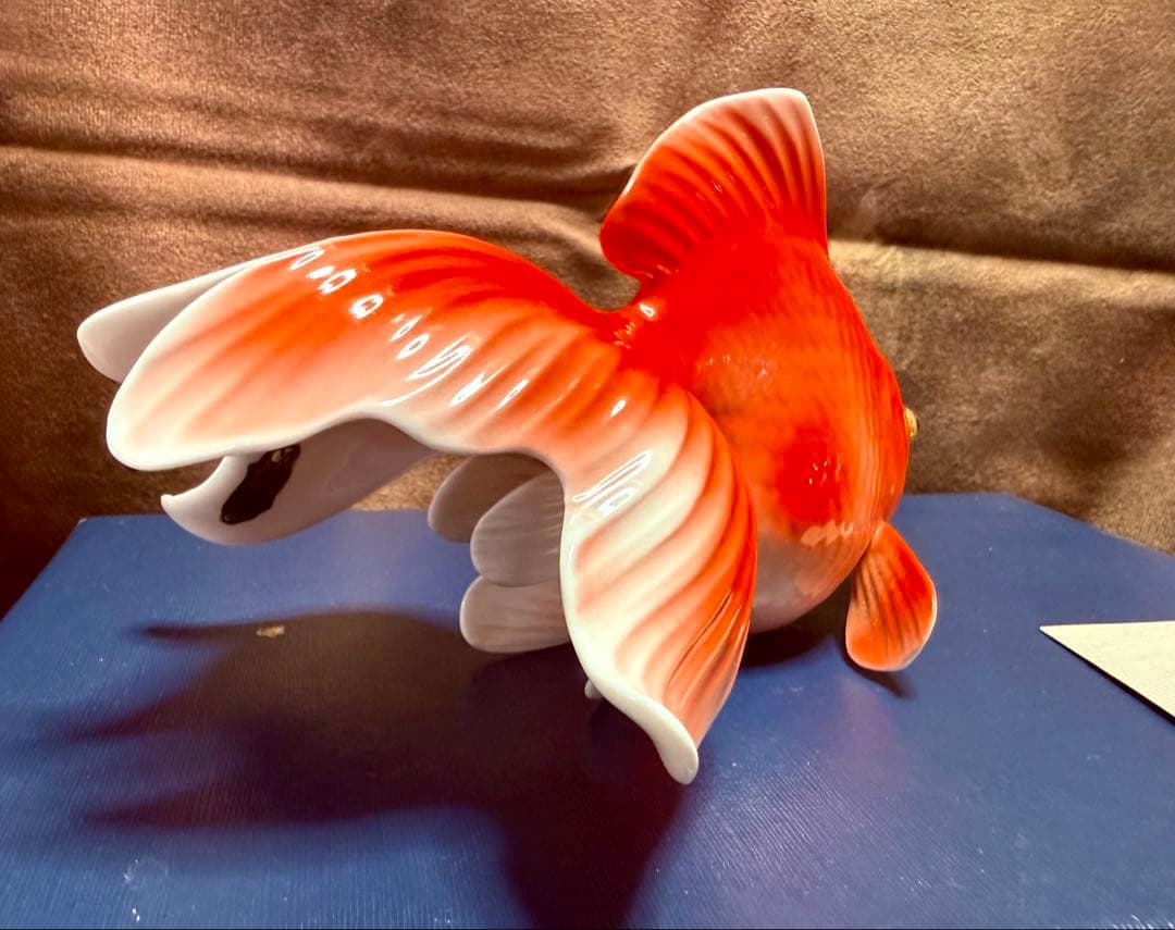 Noritake ノリタケ 金魚（大）置物 オールドノリタケ 極美品 外箱
