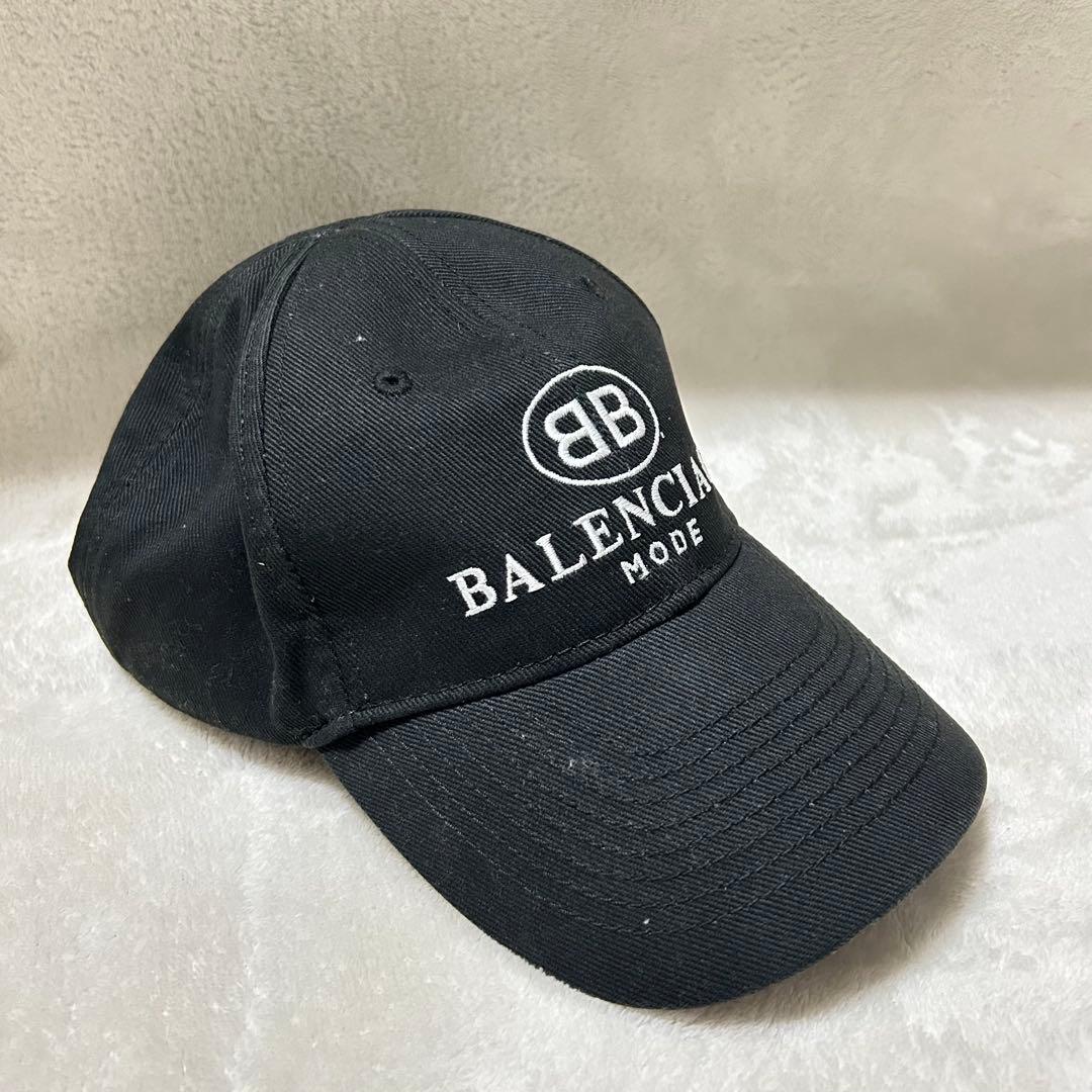 バレンシアガ　BALENCIAGA ベースボールキャップ　帽子　ブラック　黒