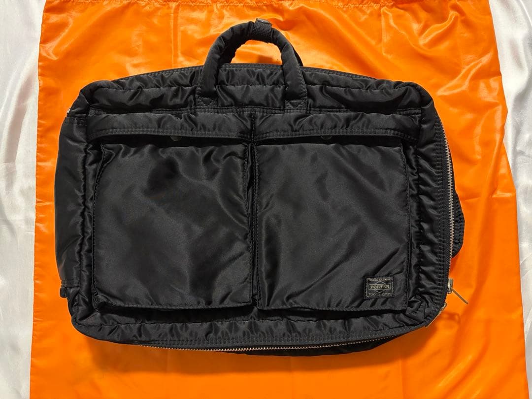 吉田カバン　PORTER　ポーター タンカー　3wayブラック ビジネスバッグ