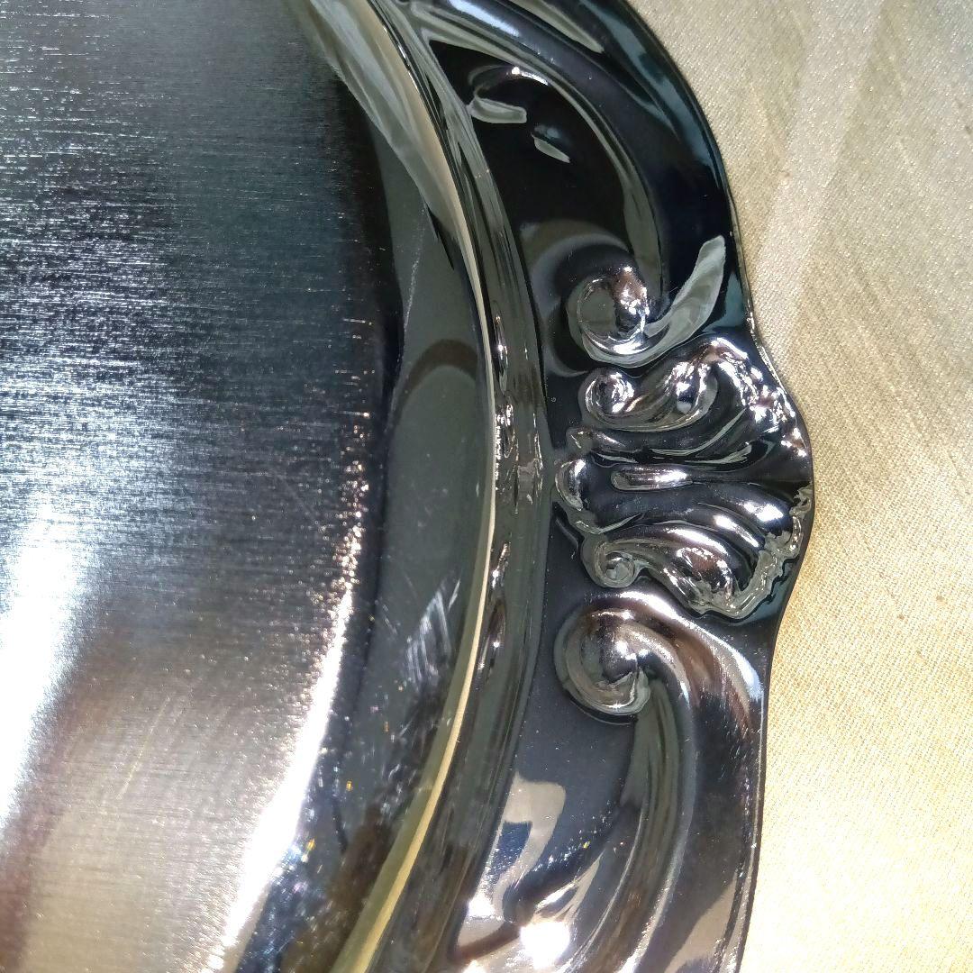 最終値下げ❗未使用✨銀製品/シルバーコーティングローズ 小判トレー 0