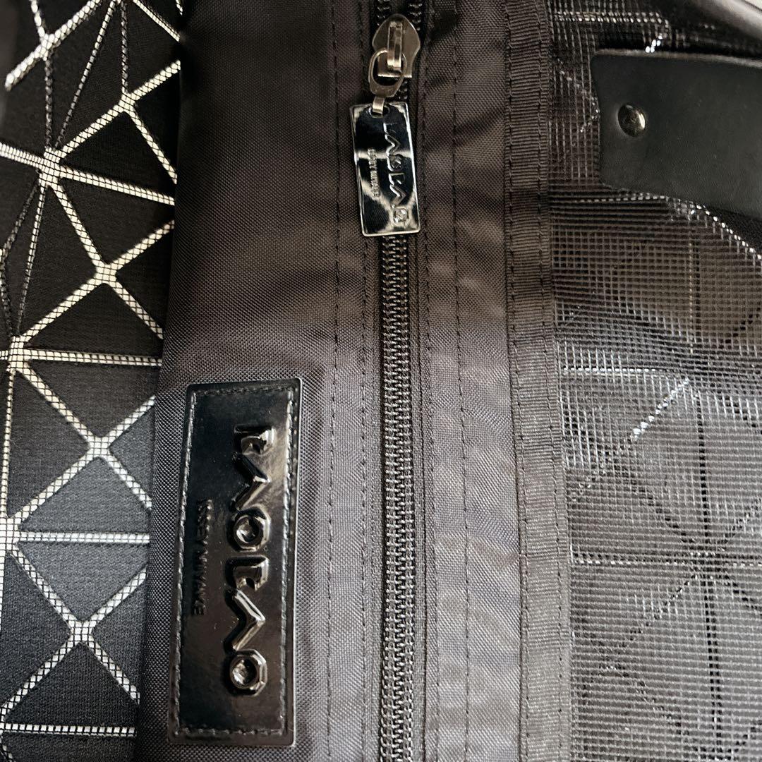 BAO BAO ISSEY MIYAKE ブラック トートバッグ 一部欠けあり