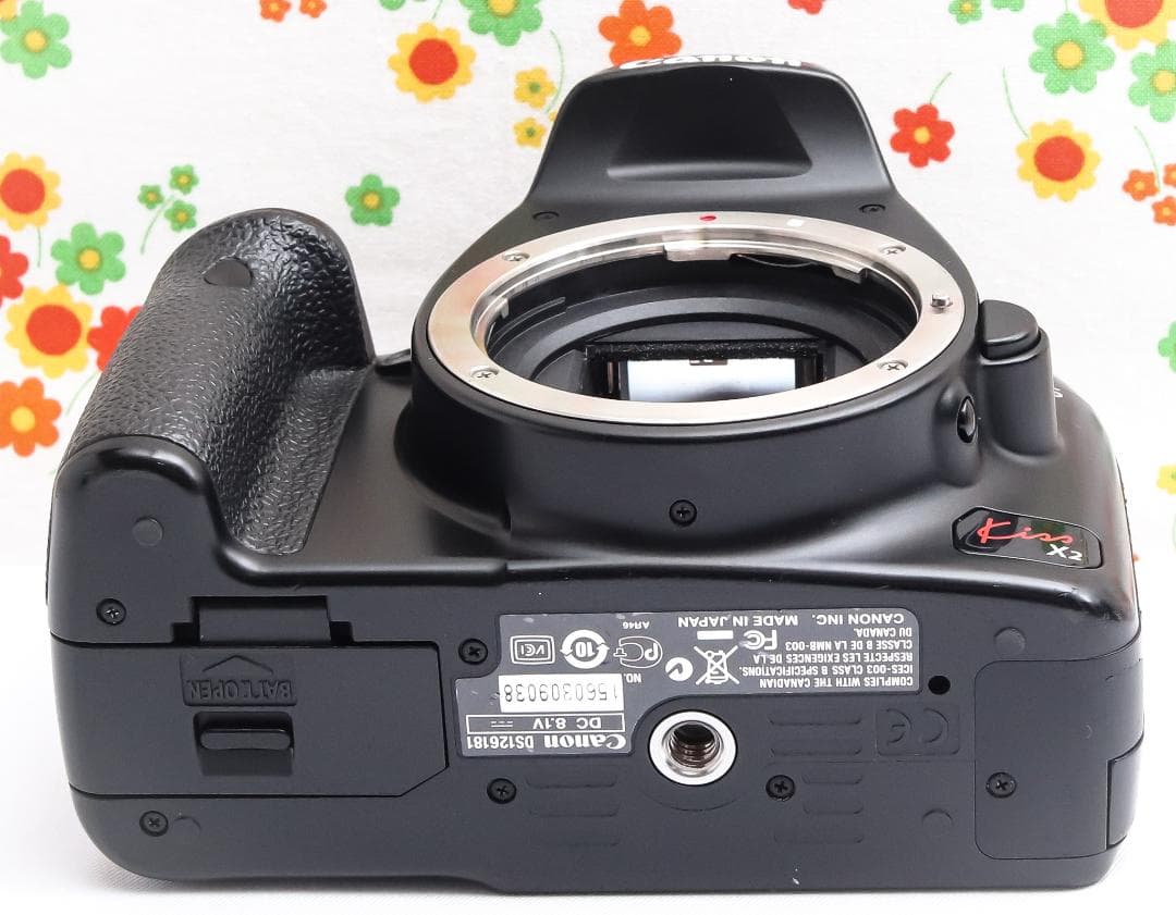 キャノン Canon kiss x2☆スマホに転送☆お手軽一眼レフ♪