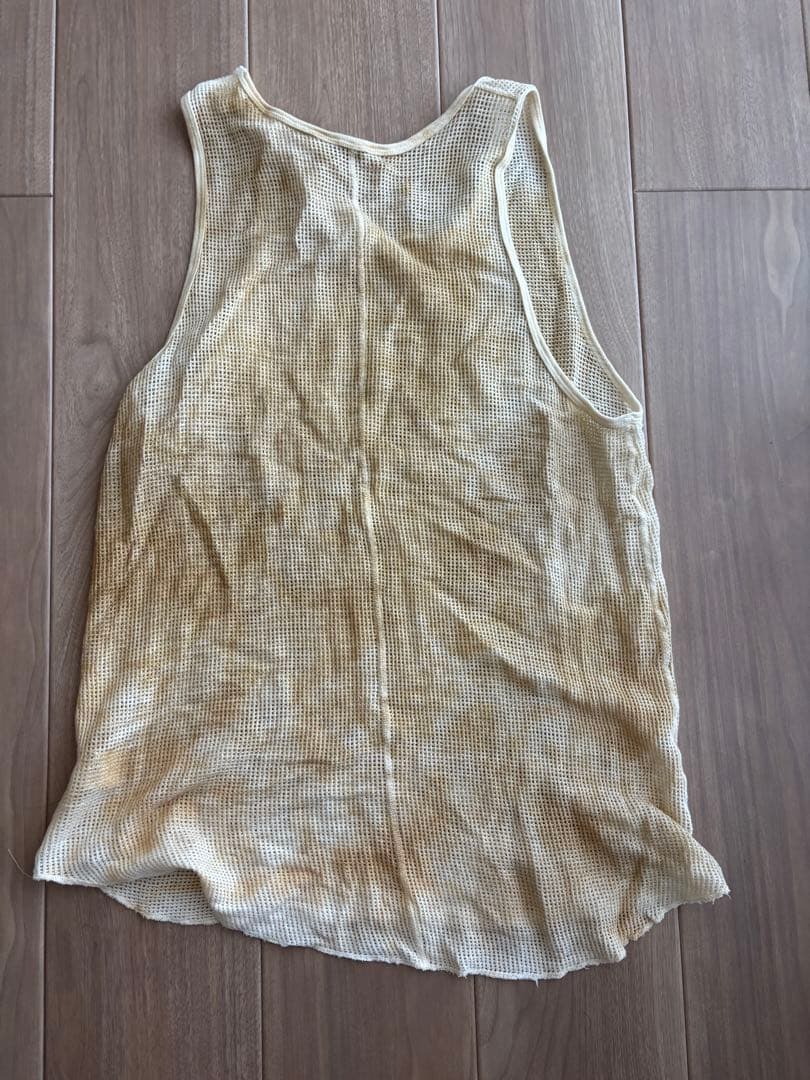 ANCELLM　DYED MESH TANK TOP