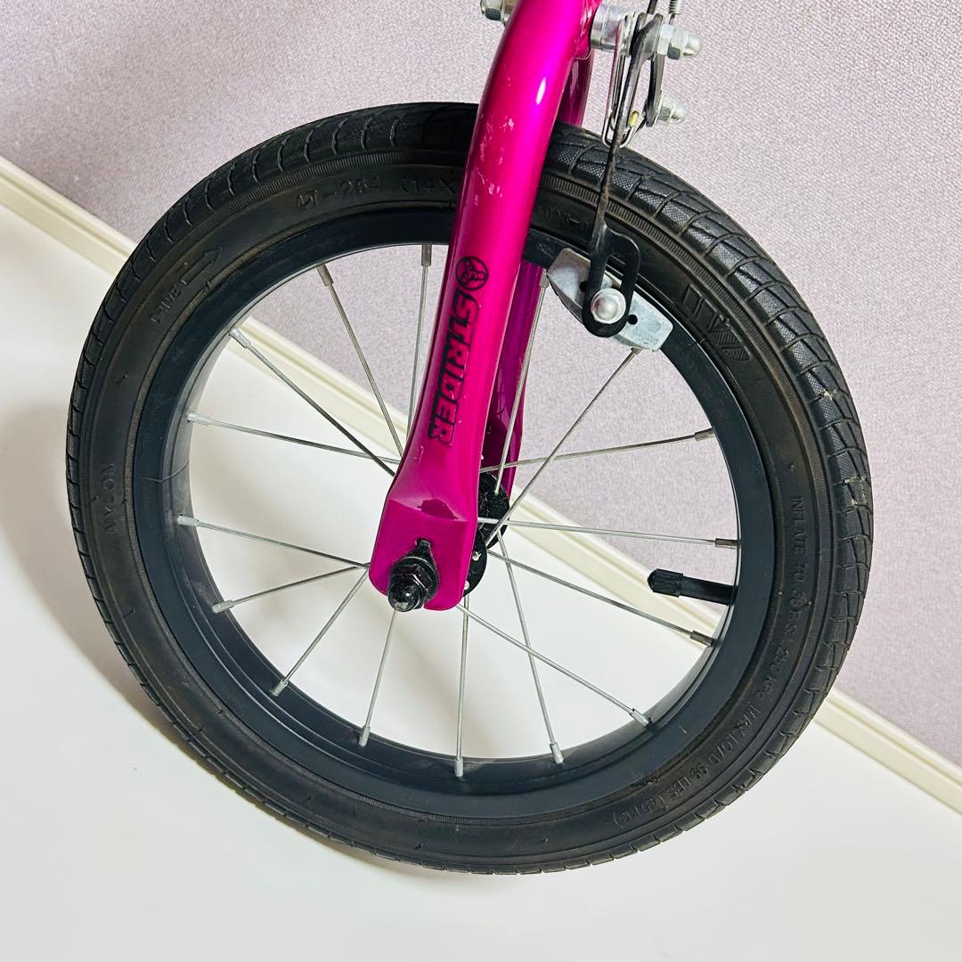 【極美品】STRIDER 14Xストライダー キッズバイク フューシャピンク