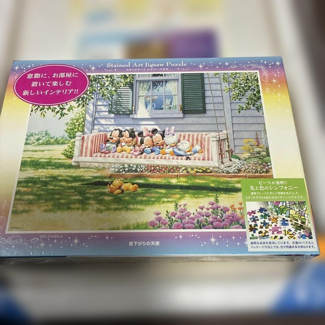 新品未使用品‼️★希少★ディズニーミッキー昼下がりの天使セットジグソーパズル　発光