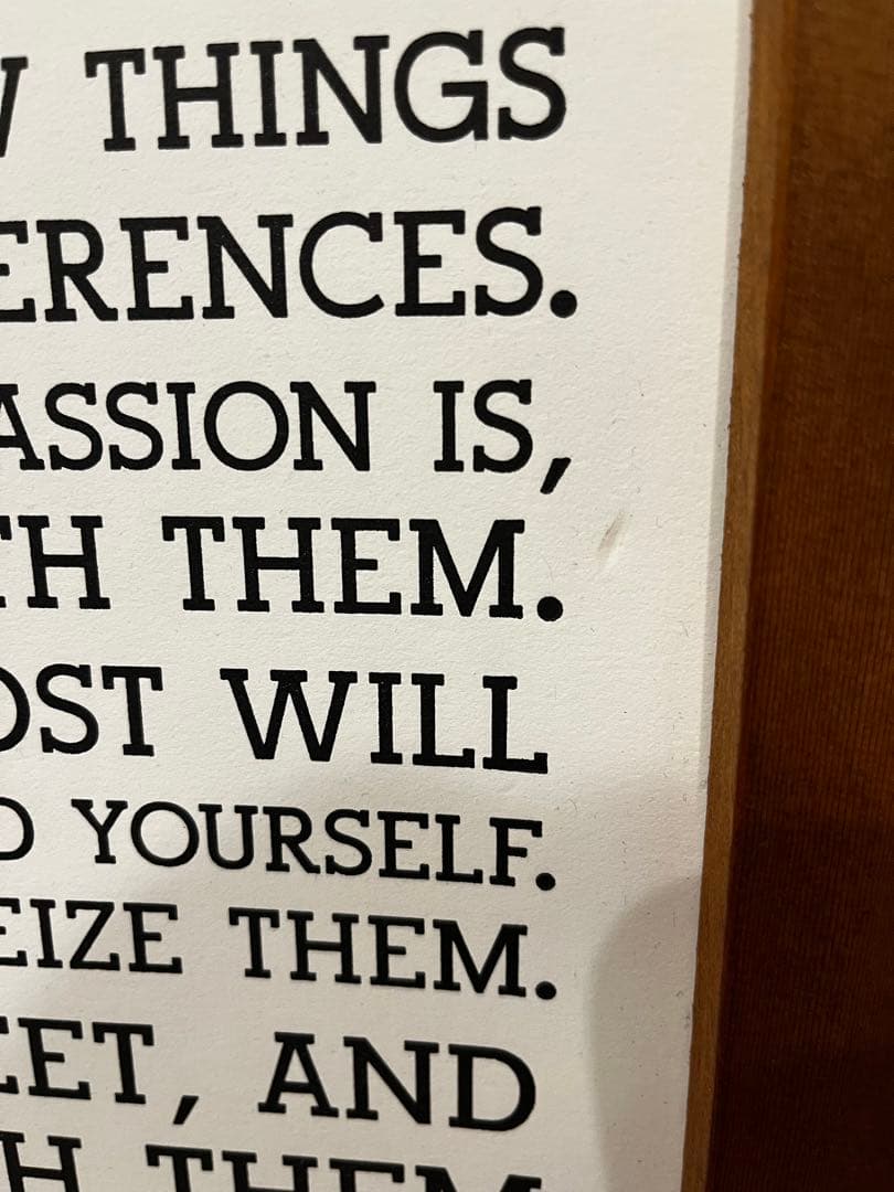 Holstee/ホルスティー社製　マニフェスト　ポスター（フレーム付き）