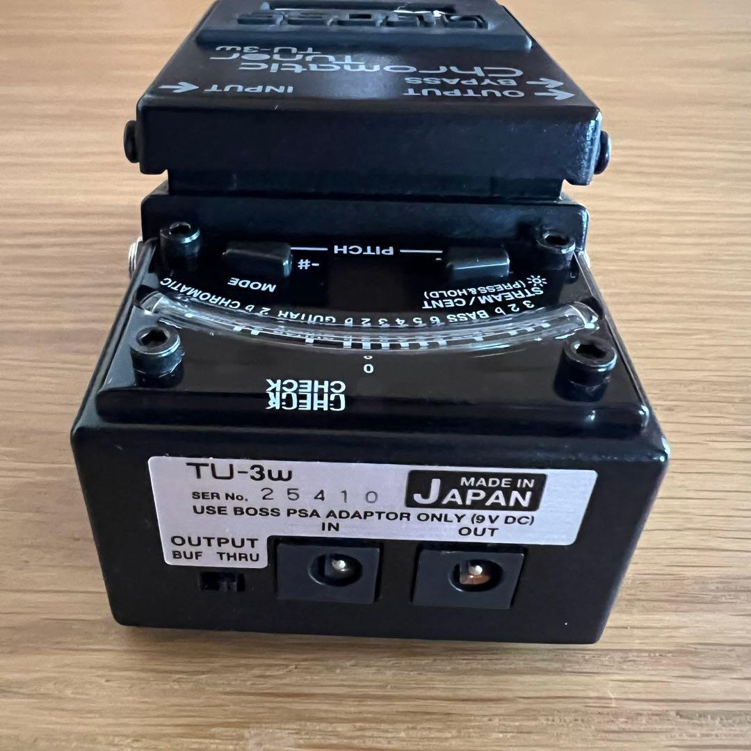 BOSS TU-3w MADE IN JAPAN 銀ネジ ペダルチューナー