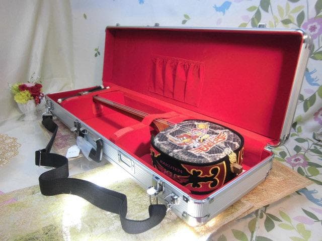 新品未使用(送料無料)11.980円三線専用N肩紐付き一丁入アルミハードケース