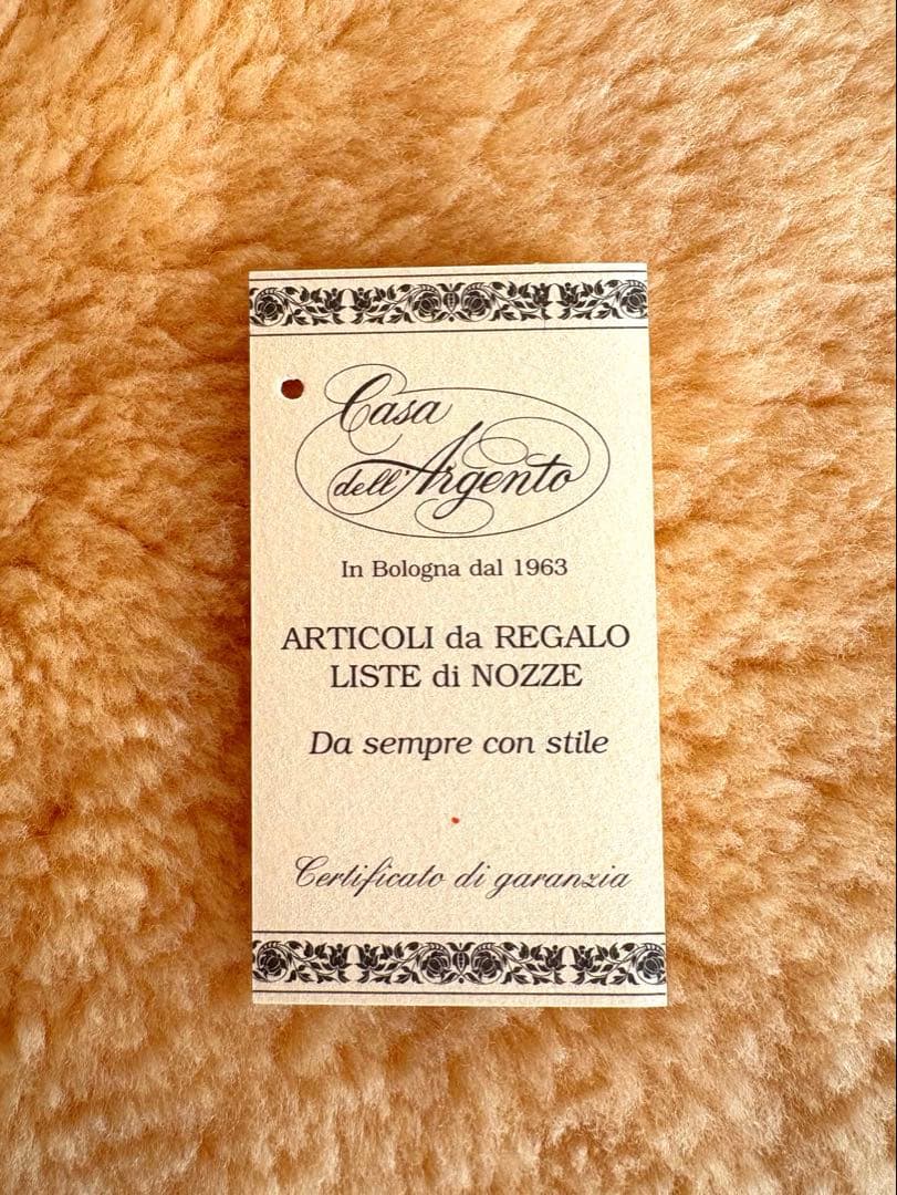 銀プレートのアドレス帳　イタリア　老舗Casa dell’Argento社製