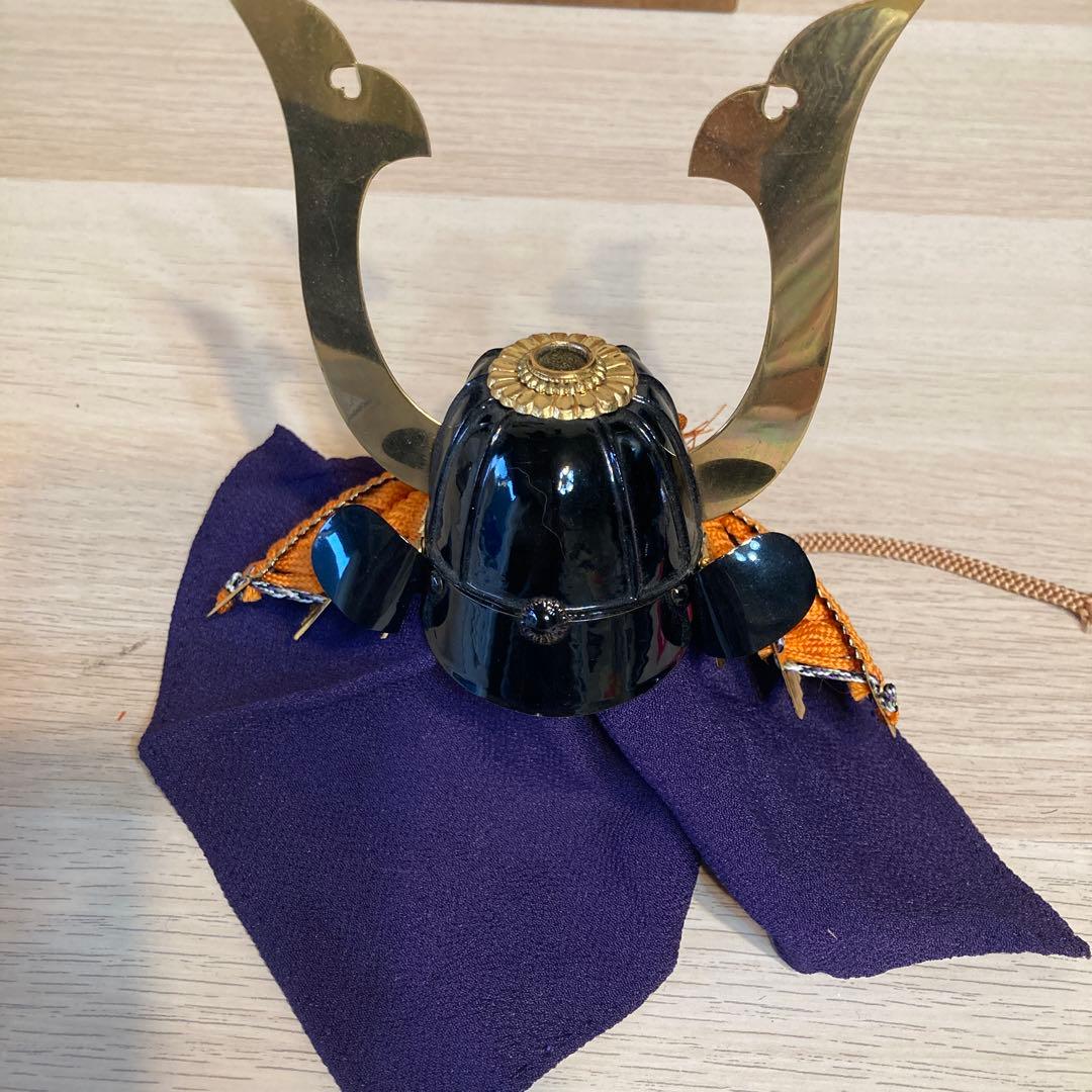 名工　甲冑師 加藤一冑 作　ミニチュア　兜　徳川光圀公　鍬形脇立兜