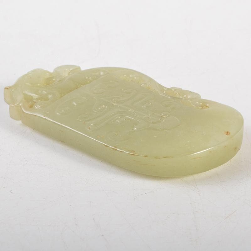 中国　玉石彫刻　神獣刻　根付　玉器　玉珮　V　R7116