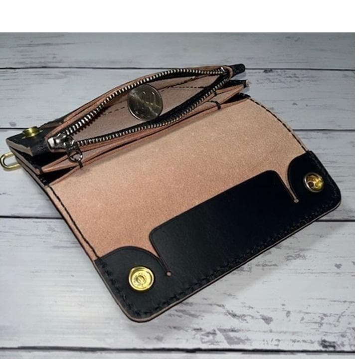 I'm baller ④ミドルトラッカーウォレット/ホック真鍮小判カン真鍮