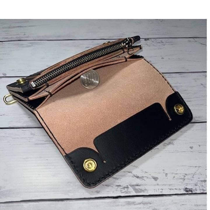 I'm baller ④ミドルトラッカーウォレット/ホック真鍮小判カン真鍮