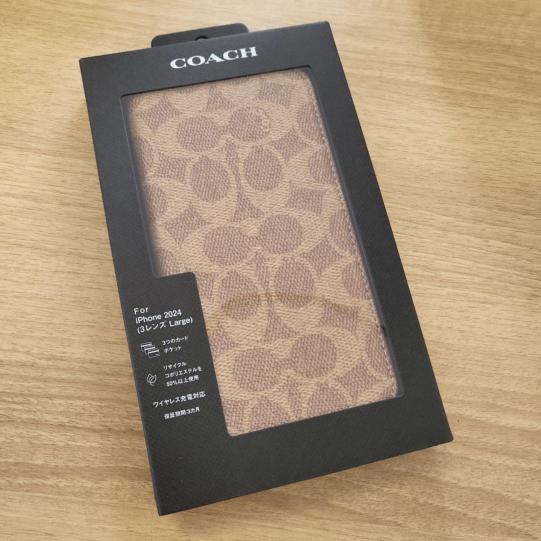 iPhone16ProMax コーチ(R)ブックタイプケース