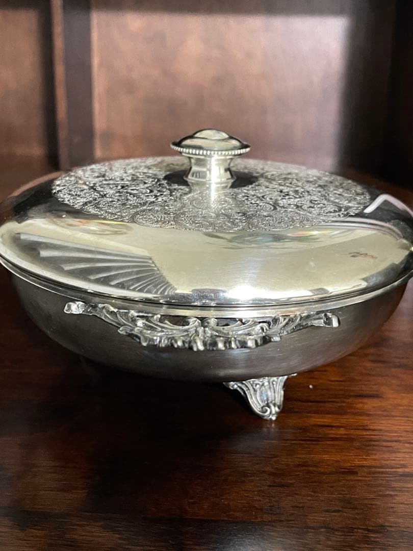 希少　アンティーク銀器　インテリア　昭和レトロ　置物