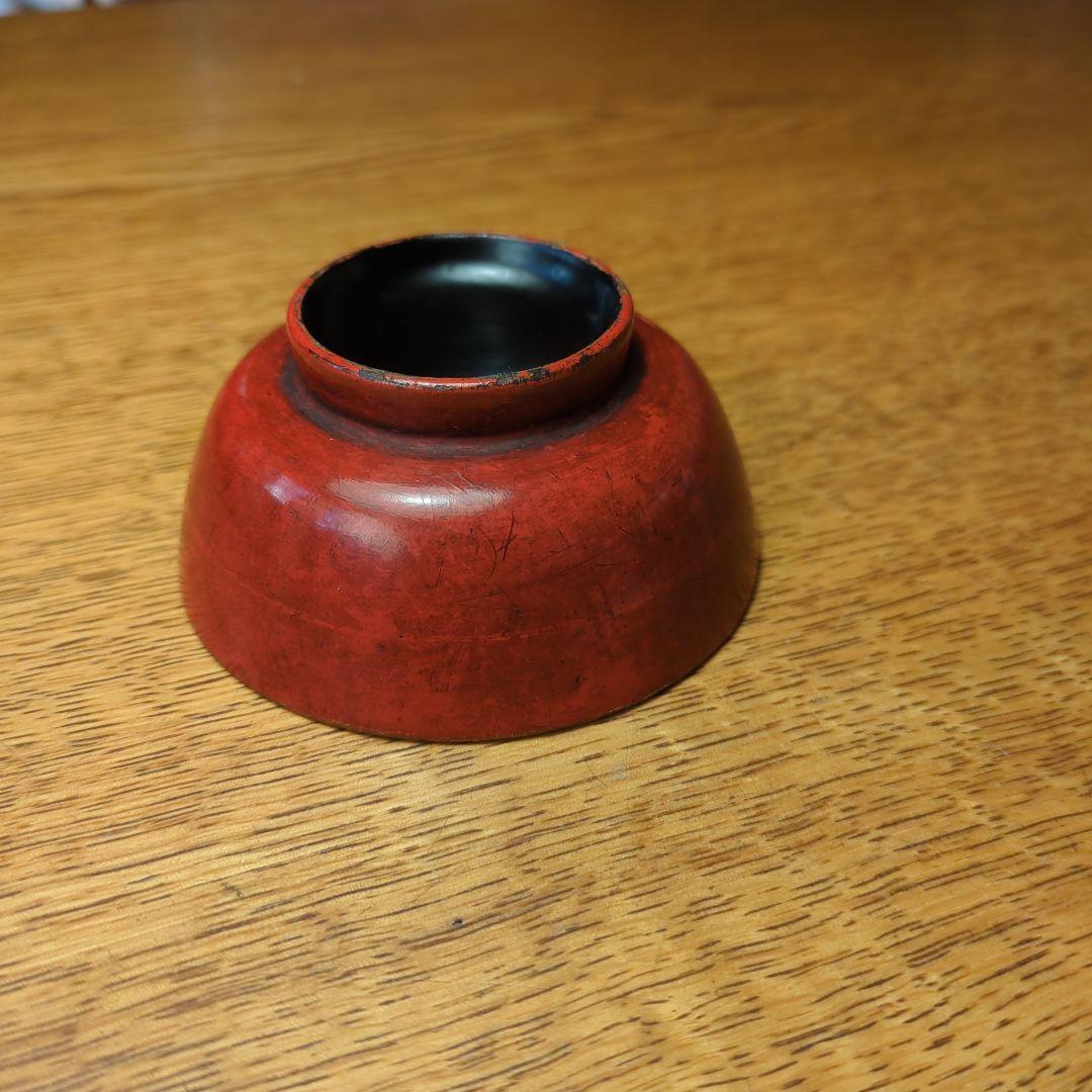 朱塗り　漆　盃