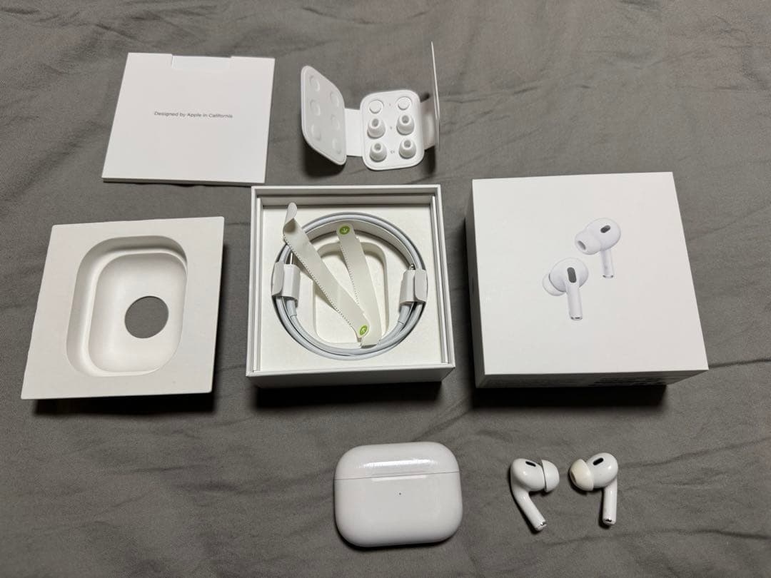 AirPods Pro2 ライトニング 本体 箱・充電ケース付き 付属品完備