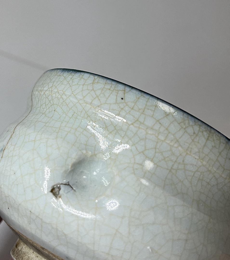 骨董　膳所焼　安南　茶碗　賢人絵　茶道具