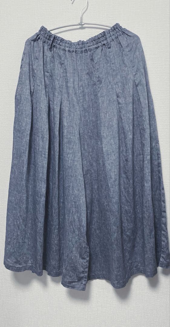 赤*犬様 ★オークション中★wafu.リネンシャンブレー 袴パンツ