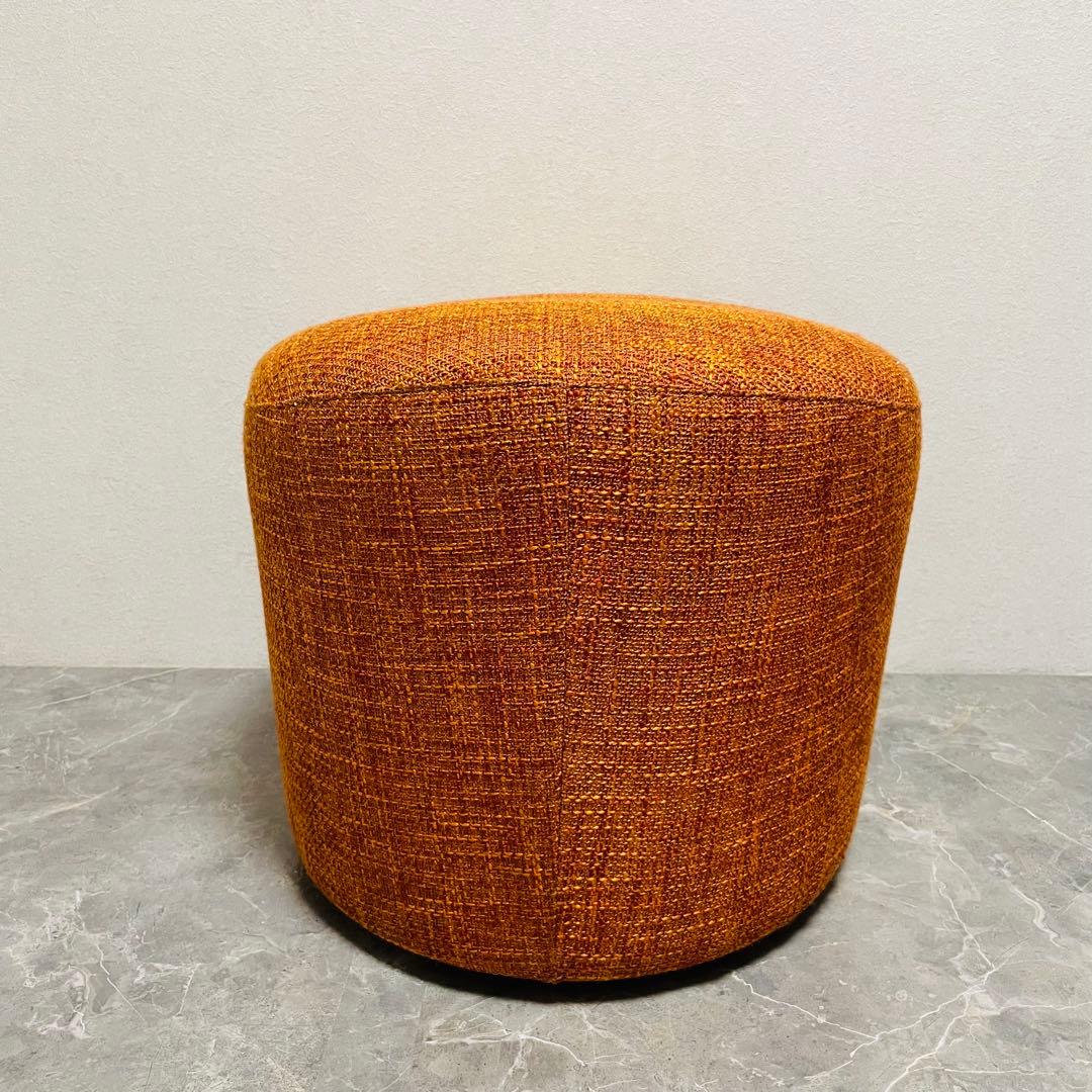 富士ファニチア　オーバル　スツール ファブリック　オットマン　廃盤品