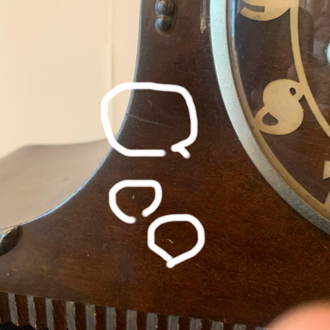 ホ*ウ様 アンティーク置き時計　ユンハンス