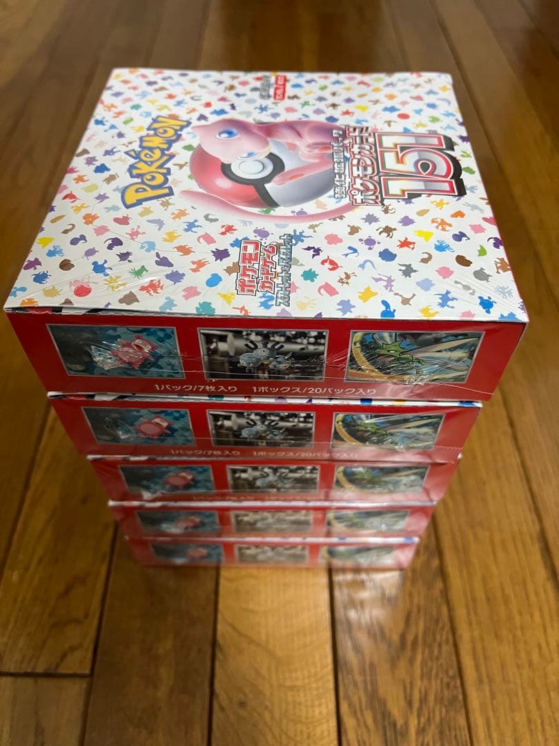 ポケモンカード151 5BOX　シュリンク付き