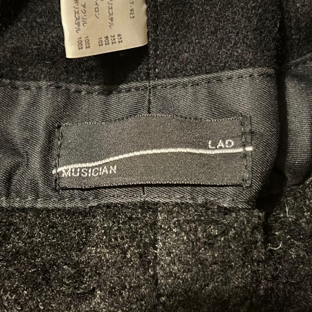 【LAD MUSICIAN】ウール イヤーフラップキャップ 黒