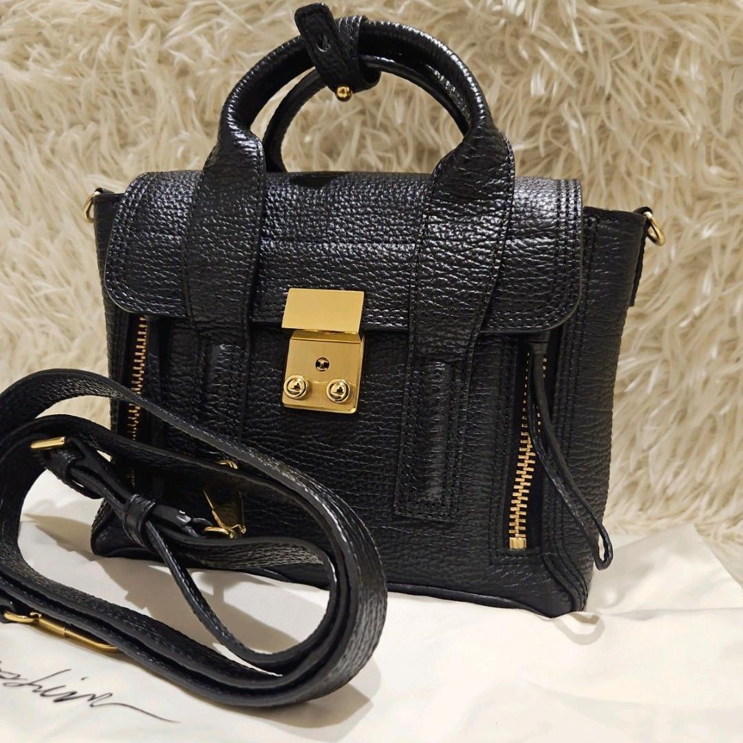 未使用級 3.1 Phillip Lim パシュリ ミニサッチェルバッグ 黒 S