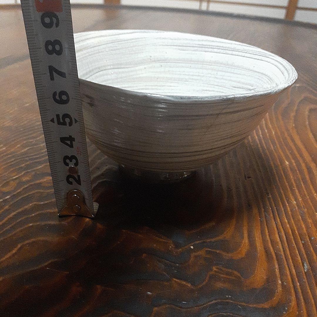 李朝鶏龍山刷毛目人参文茶碗