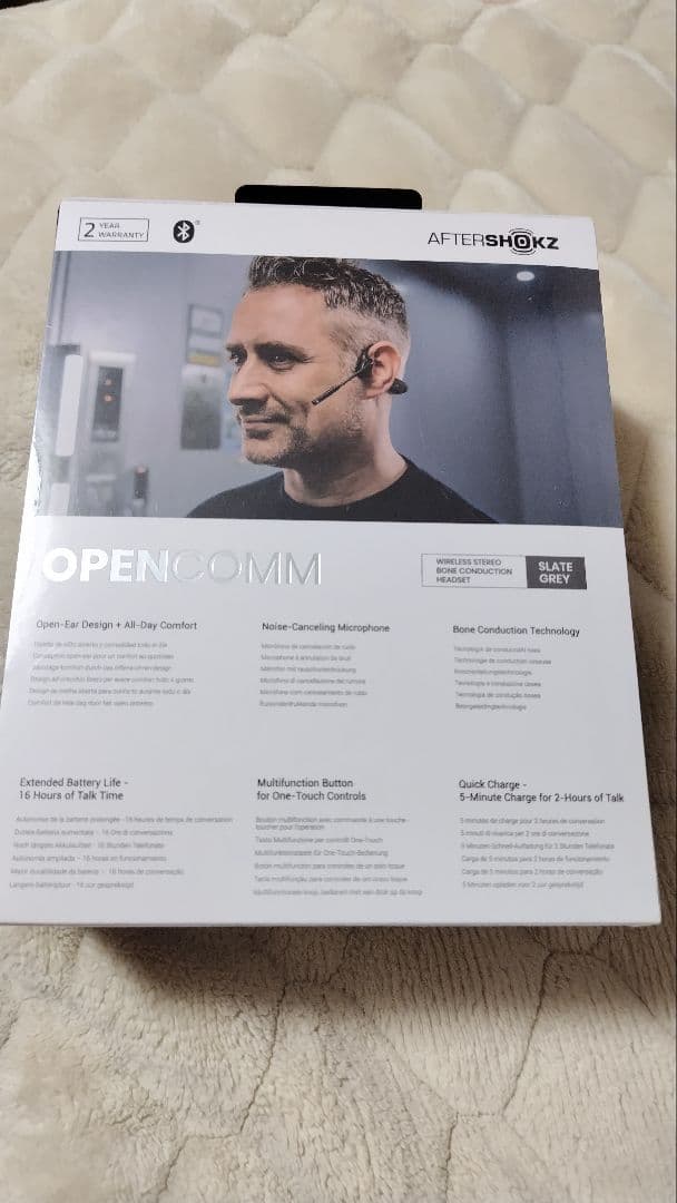 新品未使用品 OPENCOMM ワイヤレスヘッドセット 骨伝導