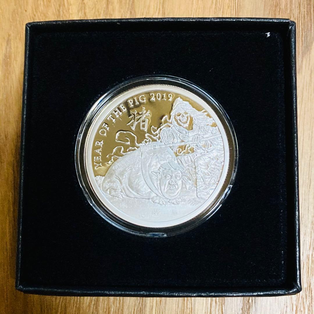 トランプ大統領　1オンス プルーフ銀貨　亥（猪）年　2019