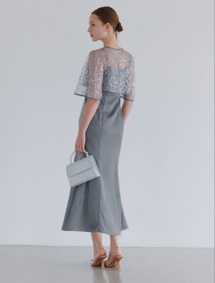 スパンコールビジューボレロマーメイドドレスワンピース