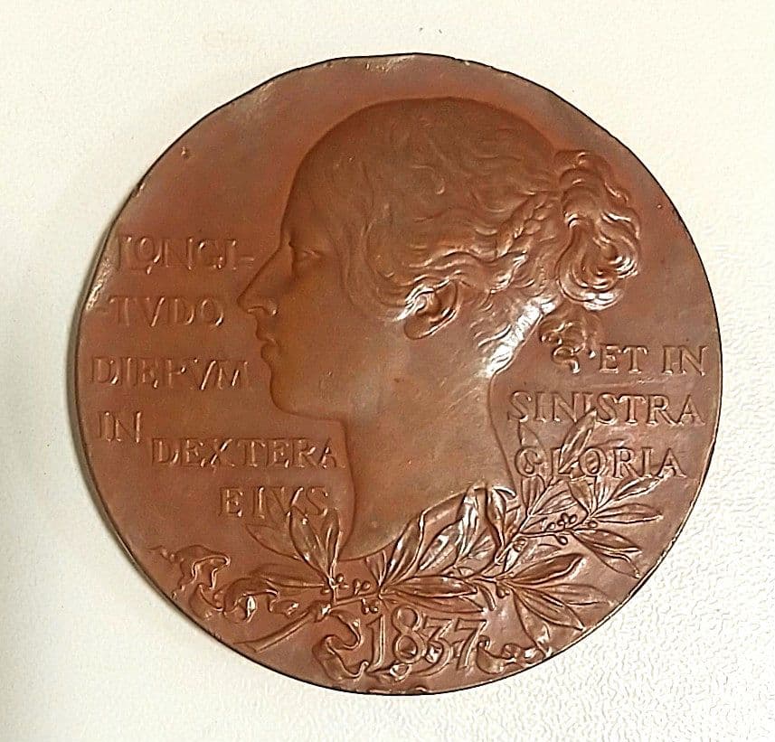 大型 銅メダル 55mm 1897年 ビクトリア ダイヤモンドジュビリー 銅貨