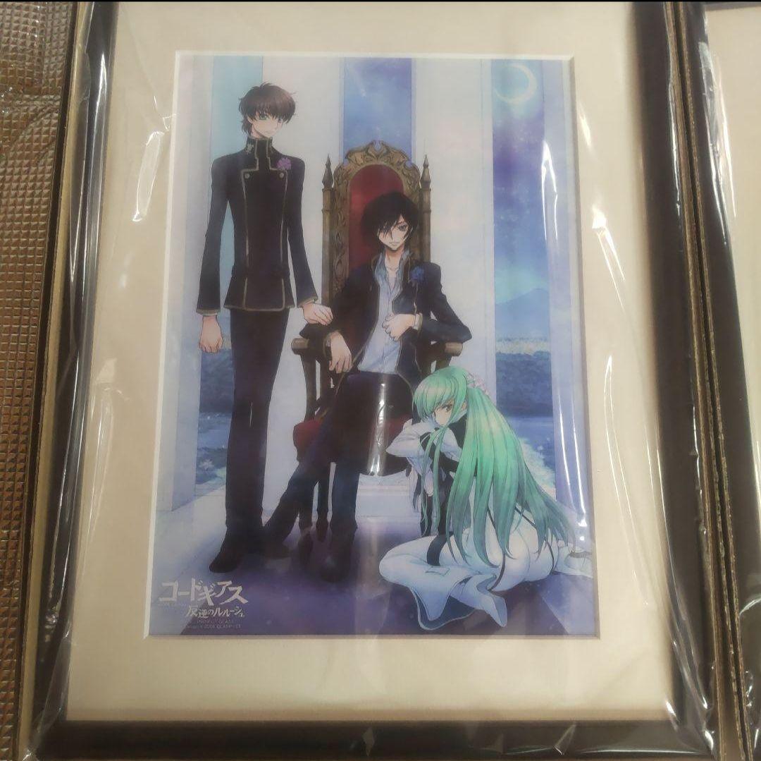 コードギアス　ホログラ　缶バッジ　ルルーシュ　複製原画　スザク