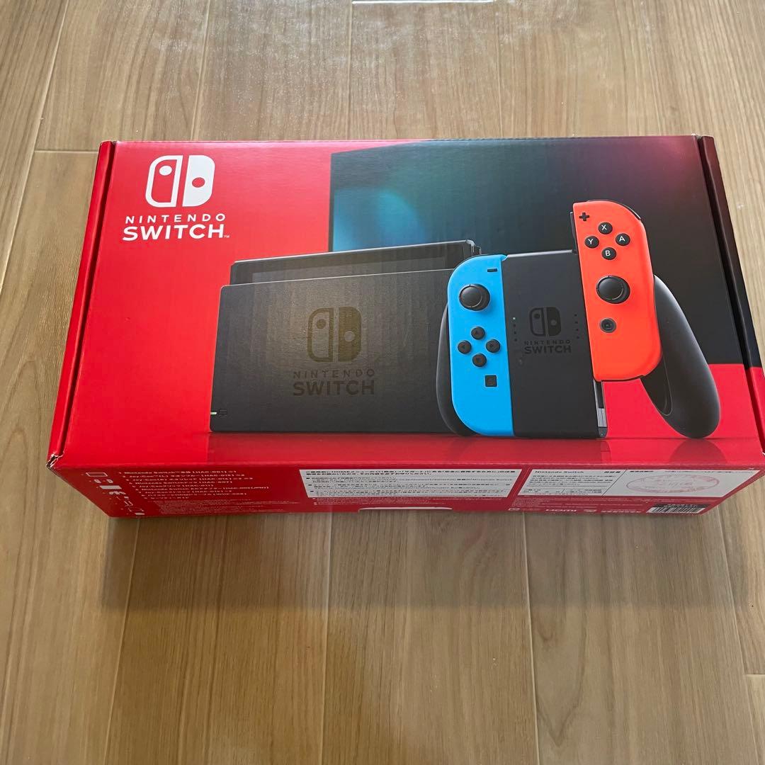 Nintendo Switch 本体 赤／青 付属品完備　一部付属品未開封、新品