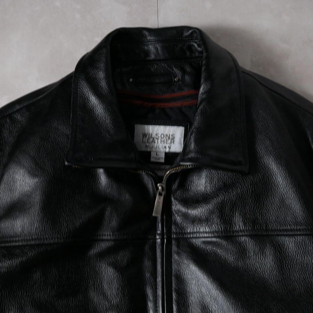 WILSONS LEATHER 90s シングル レザージャケット ブラック L
