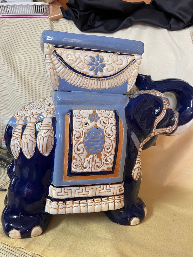 招福象 花台 エスニックアート 大型