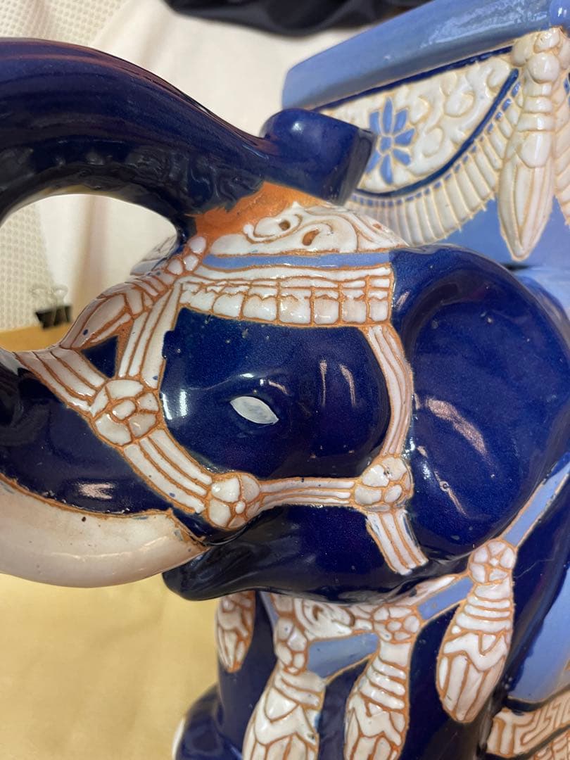 招福象 花台 エスニックアート 大型