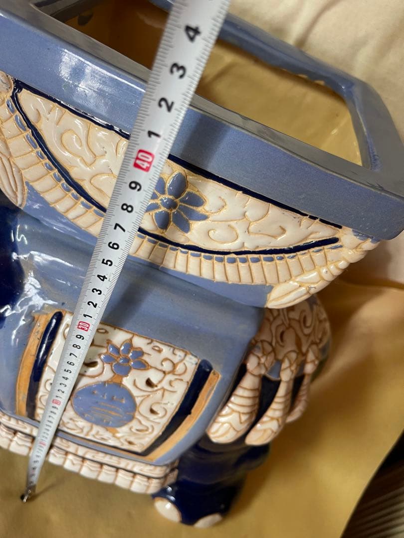 招福象 花台 エスニックアート 大型