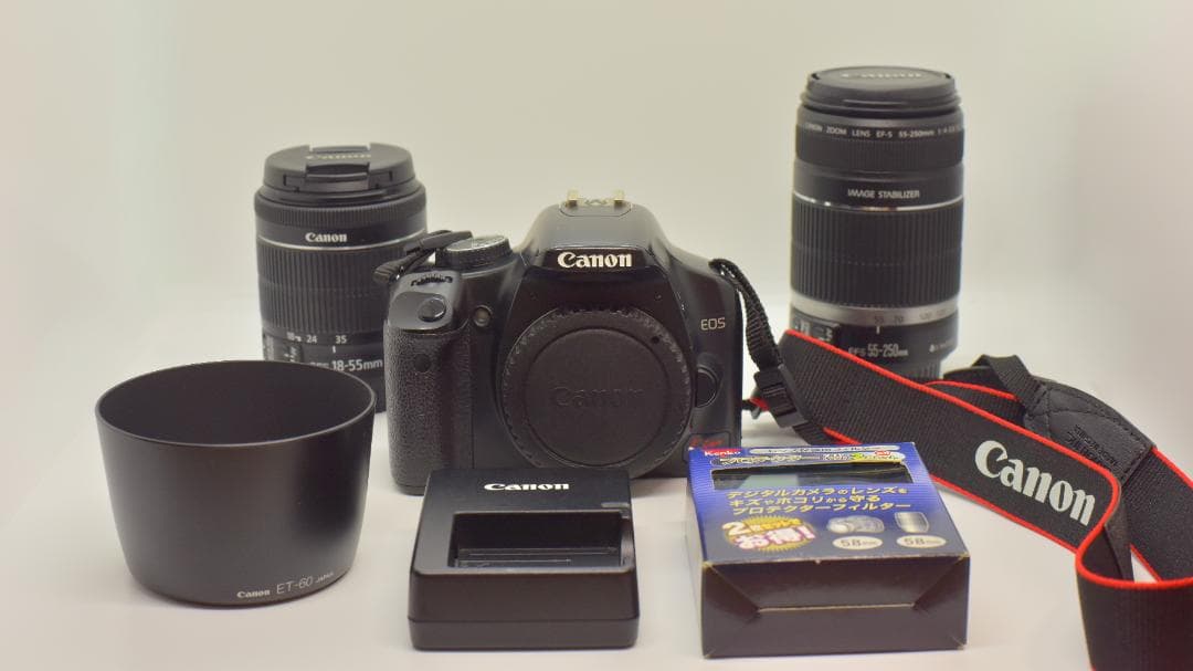 Canon EOS Kiss X2 ダブルズームキット レンズ2本未使用他