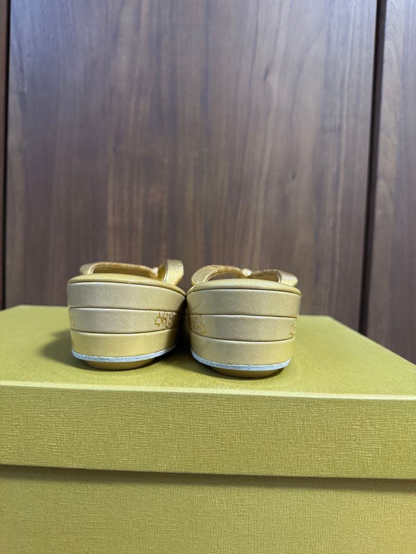 【未使用】和装用バッグ 本革　草履セット　50,000円のお品