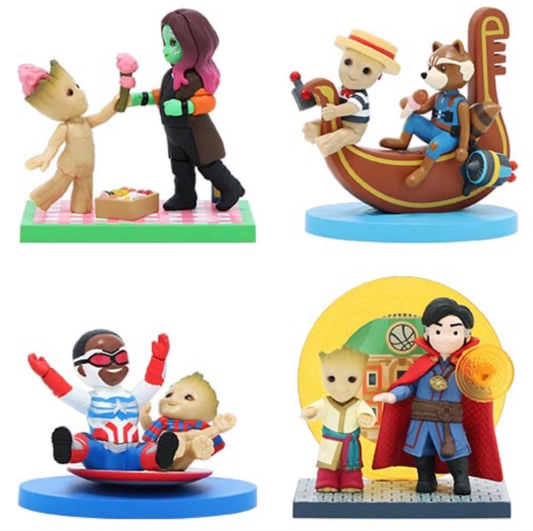 イッツ・ア・スモールワールドwithグルート フィギュア4体セット