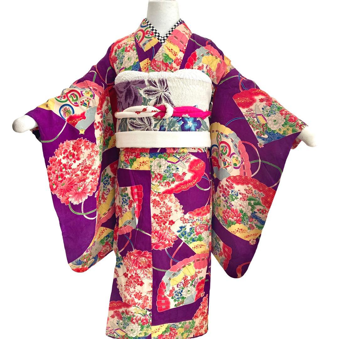 ★ねむです★女の子 子供着物 七五三 アンティーク着物 NO42