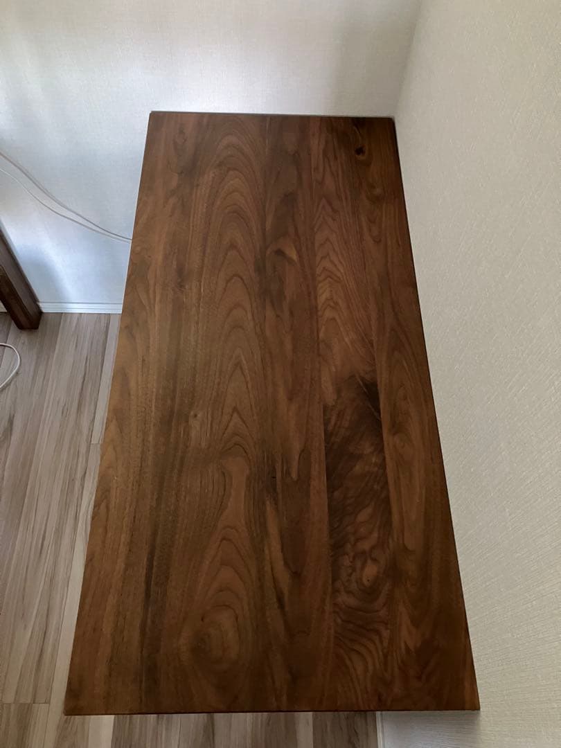 ウォールナット 木製 無垢 デスク107cm×50cm ナチュラル ブラウン系