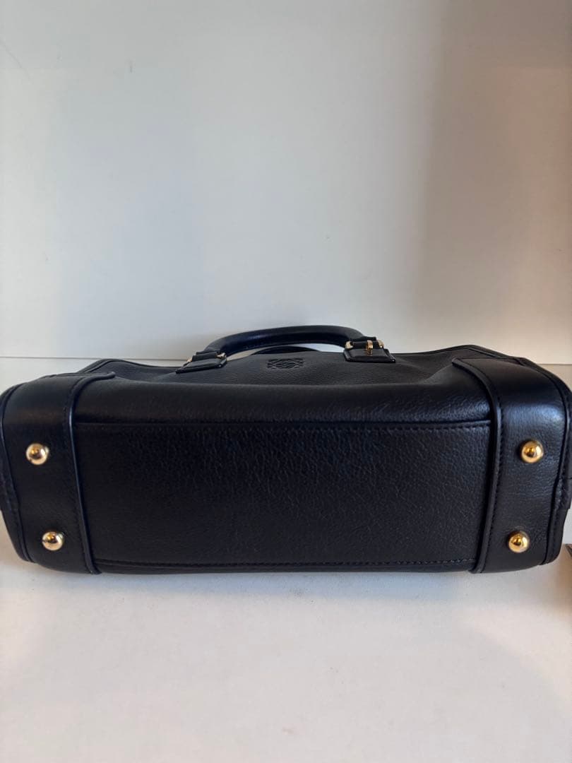 LOEWE アマソナ23 ブラック　レザーハンドバッグ