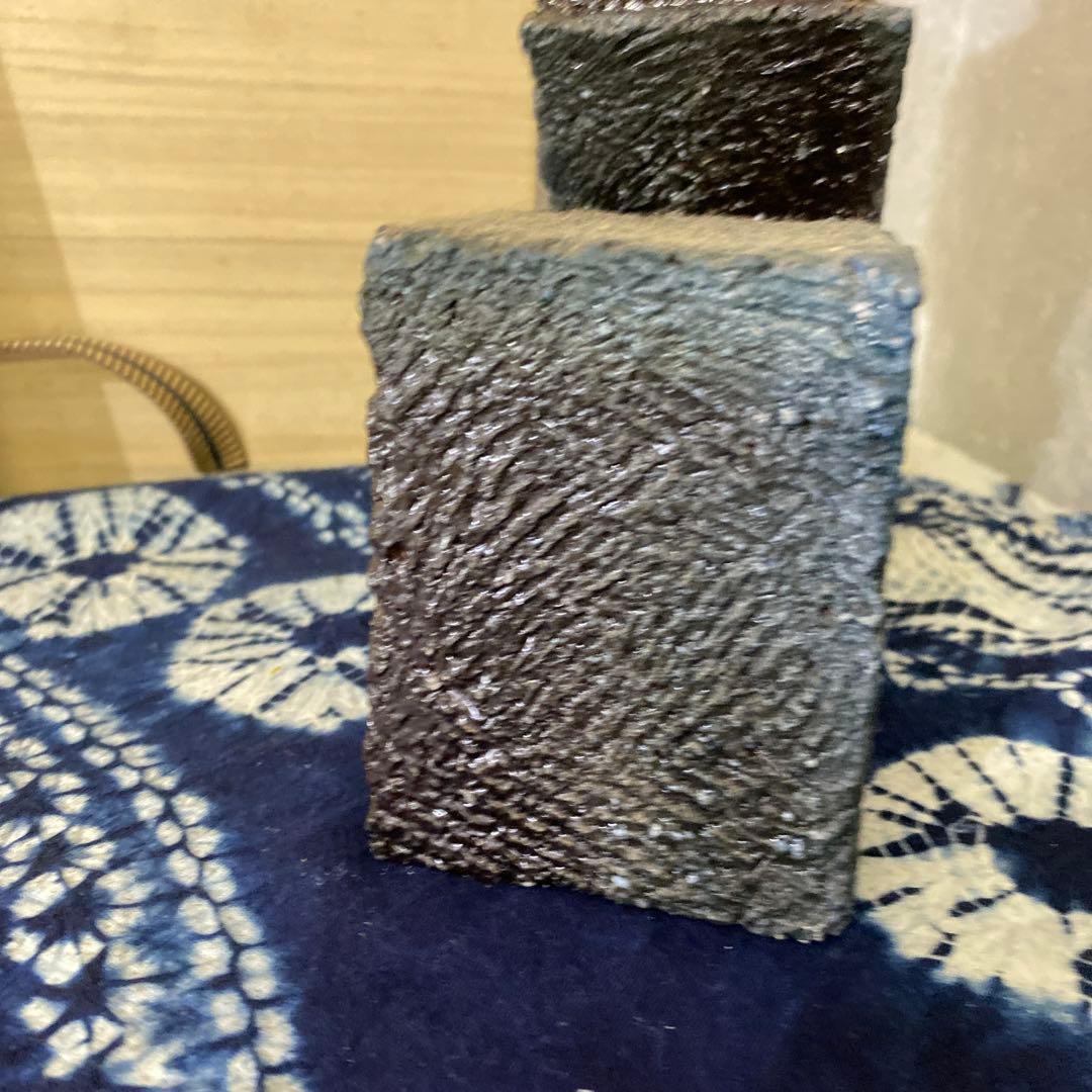 隠崎隆一　備前　芯韻 花器　置物　オブジェ